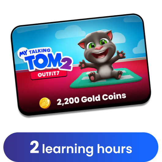 2,200 Gold Coins - My Talking Tom 2