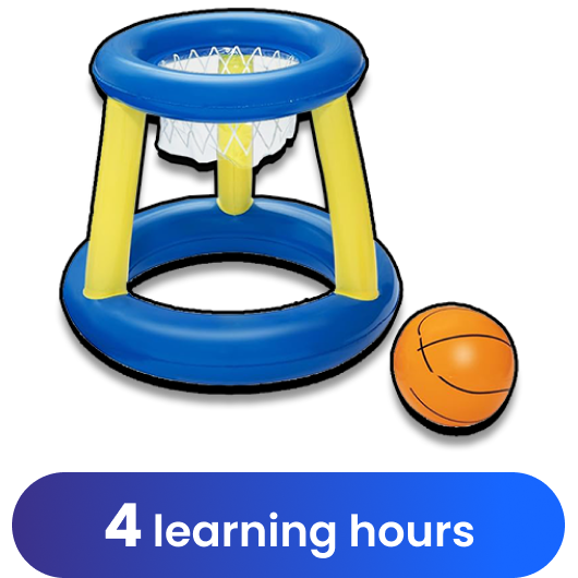 Splash N Hoop Inflatable Basketball Swimming Set